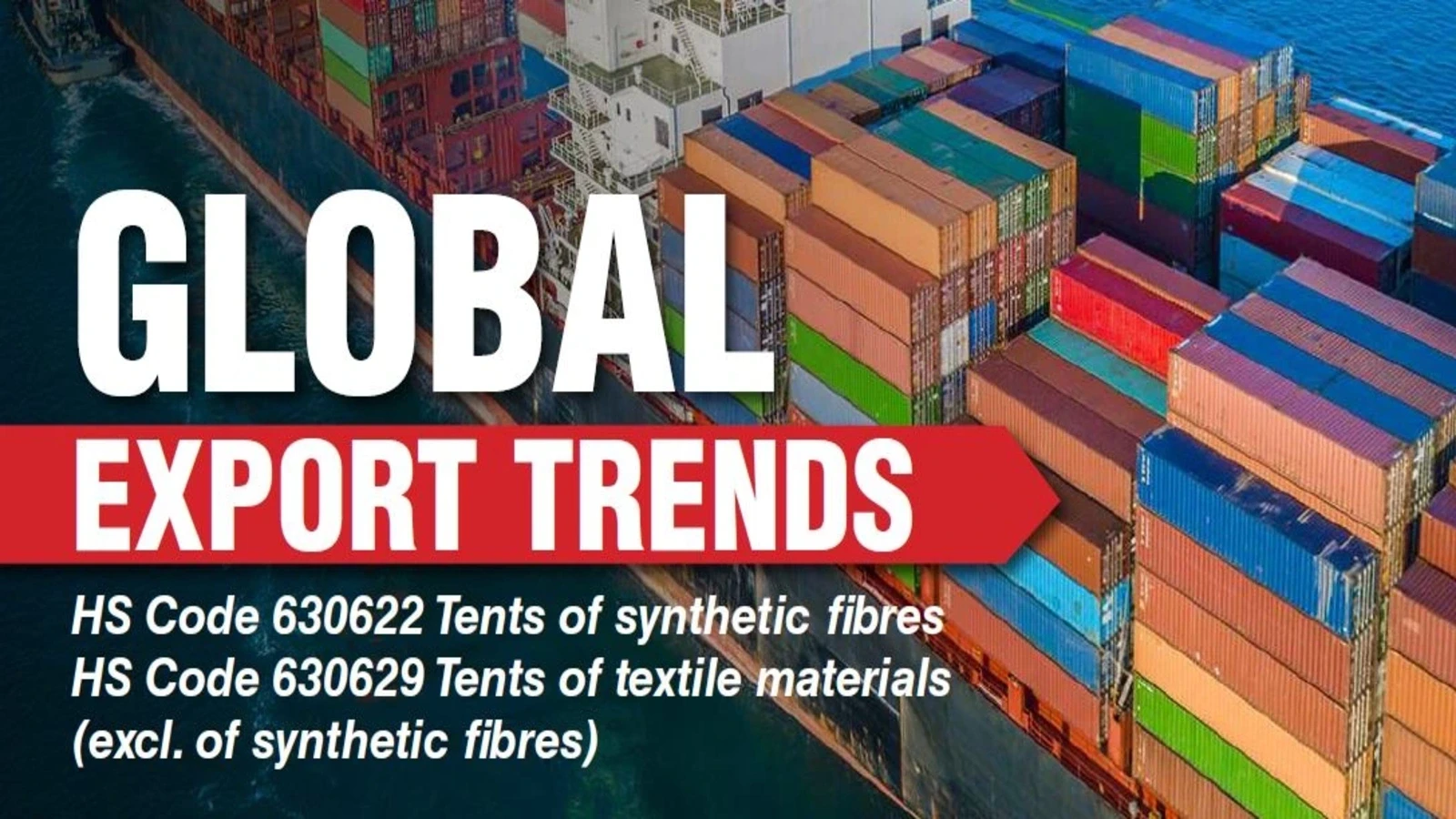 GLOBAL EXPORT TRENDS Tents of synthetic fibres and Tents of textile materials